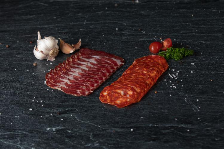Assortiment 10 Coppa / 10 Chorizo  - Ferme Bret Porc Plein Air