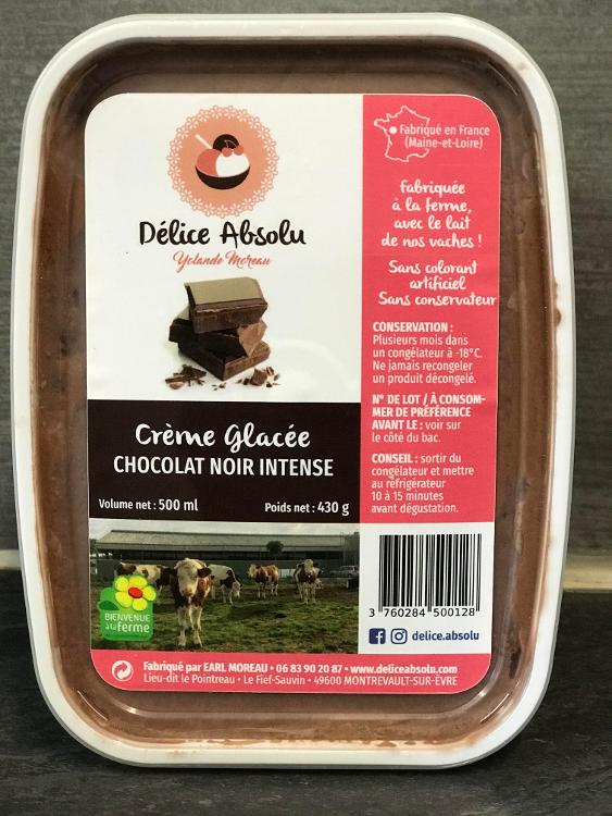CRÈME GLACÉE CHOCOLAT NOIR INTENSE-Délice Absolu- retiré