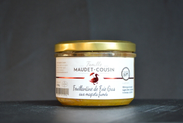 Feuillantine de foie gras aux magrets fumés 190g Famille MAUDET-COUSIN