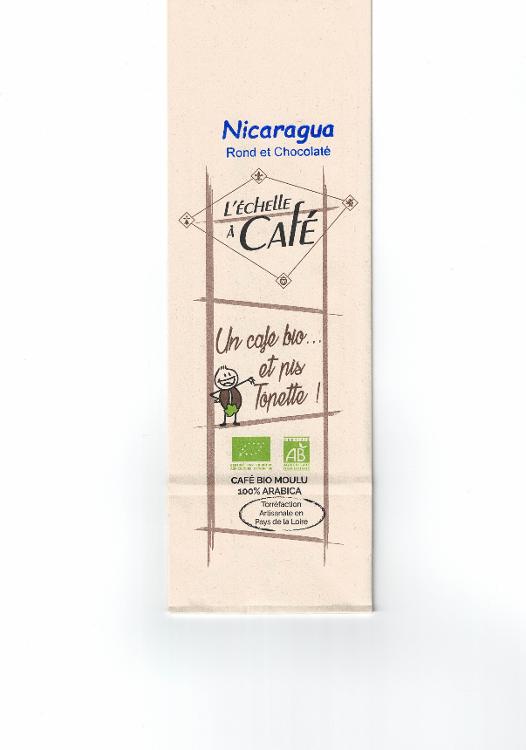 Café Tôpette Bio Nicaragua DECAFEINE Moulu 100 % Arabica