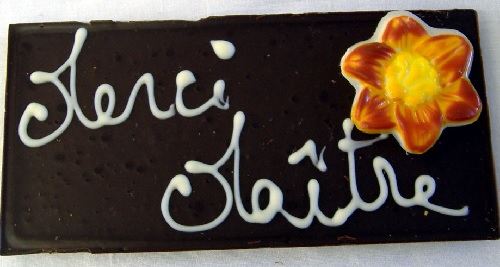 Tablette Chocolat Merci Maître