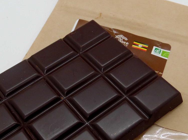 Tablette Chocolat Noir d'Ouganda bio 80% De Cacao