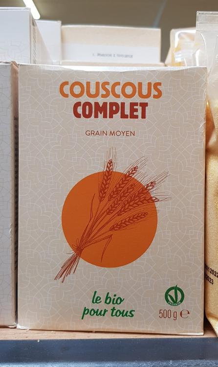 Couscous complet - 500g - Le bio pour tous