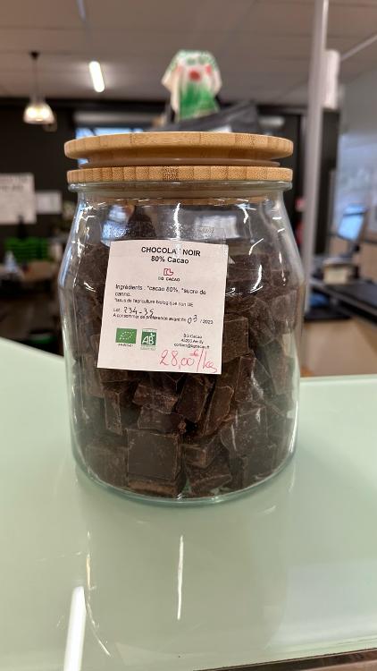 Chocolat noir 80% Vrac - BG Cacao