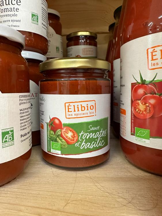 Sauce tomate basilic 300gr - ELIBIO