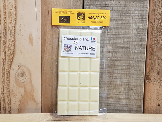 Chocolat blanc nature - BG Cacao