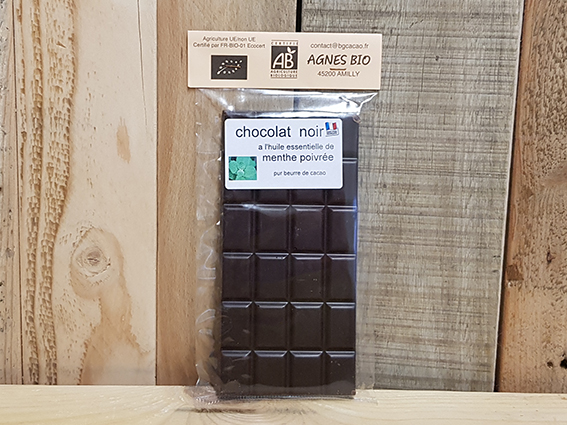 Chocolat noir menthe - BG Cacao