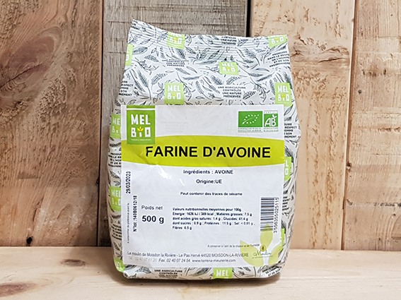 Farine d'avoine - 500gr - Mel bio