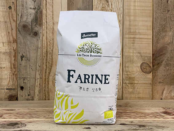 Farine de blé t80 - 1kg - Ferme des 3 Buissons