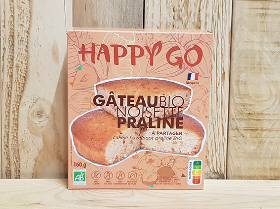 Moelleux noisette praliné - 170g - Happy go