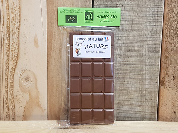 Chocolat lait nature - BG Cacao