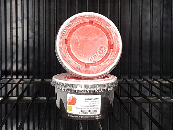 Sorbet fraise - 10cl - Ferme de la M�tairie