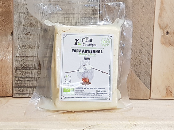 Tofu artisanal fumé 200gr - Le Chat des champs