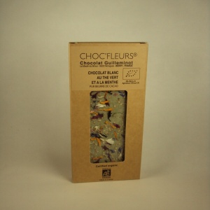 Chocolat Blanc Menthe100g (Attention, 6 exemplaires disponibles)