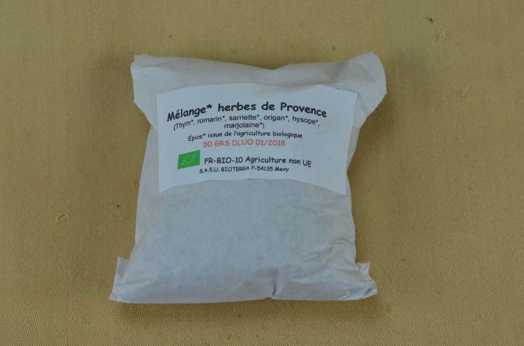 Mélange Herbes de Provence bio (Thym, romarin, sarriette, origan, hysope, marjolaine) 30g