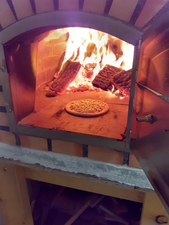 1/2 Pizza au feu de bois "Clos Alain" (Lardons/Fromage) 17cm