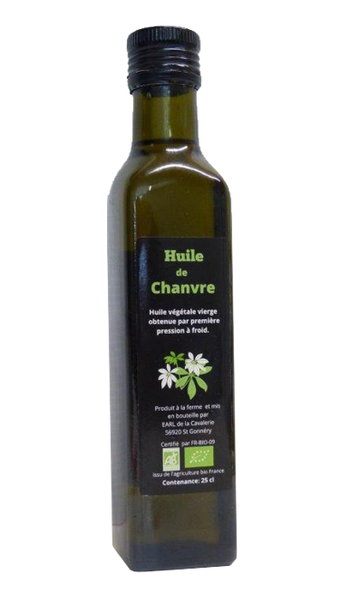 huile de CHANVRE 25 cl (La Cavalerie st gonnéry)