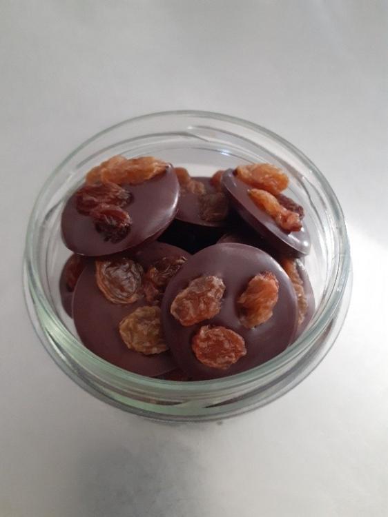 Mendiants chocolat/raisins