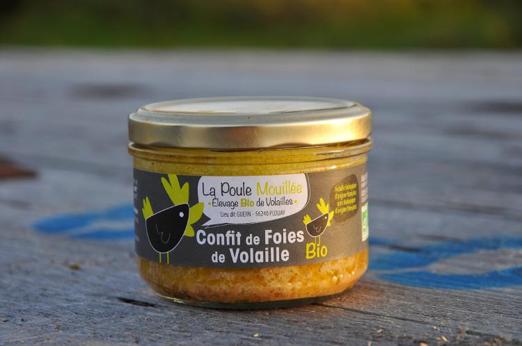 Confit de foies de volaille nature - 190 g