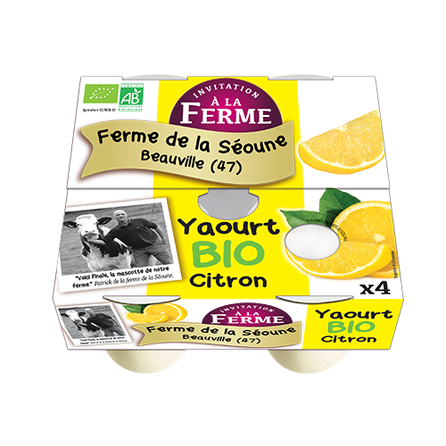 Yaourt Bio au Citron 4x125g