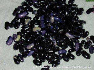 haricots demi-sec : grain noir