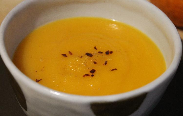 mon colis :  soupe d'automne/hiver orange