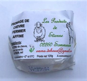 Fromage de chèvre mi-affiné ou affiné - rond - 120 g