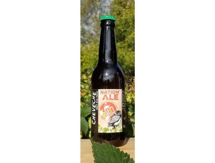 Bière Nation'Ale (blonde aux houblons frais) Chevêche - 33 cl