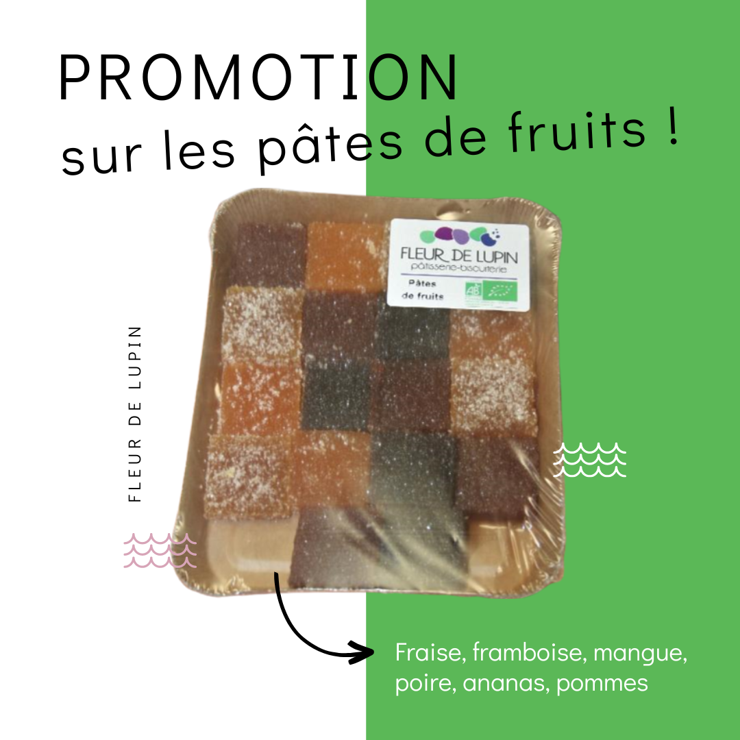 Promotion sur les pâtes de fruits
