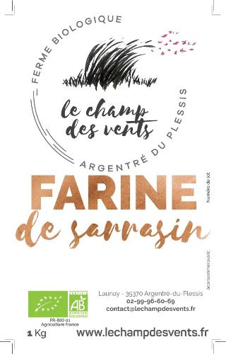 Farine de Sarrasin - 1 kg-GAEC Le Champ des vents- retiré