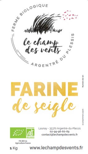 Farine de Seigle - 1 kg-GAEC Le Champ des vents- retiré