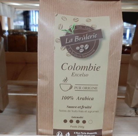 café  grains colombie