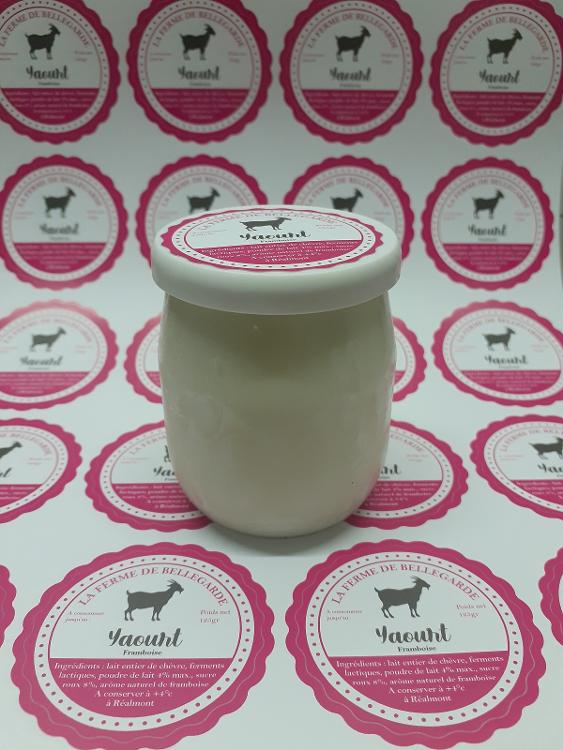 Yaourt au lait de chèvre (framboise) x 2