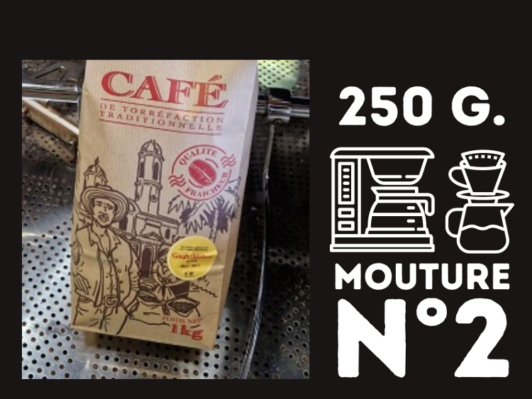Café 250 g MOULU N°2 - filtre