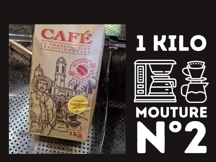 Café 1 kilo MOULU N°2 - filtre