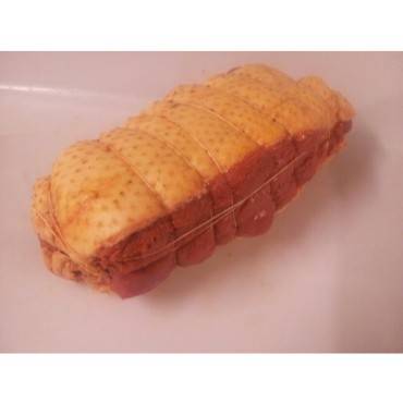 Roti de magrets farci au foie gras.