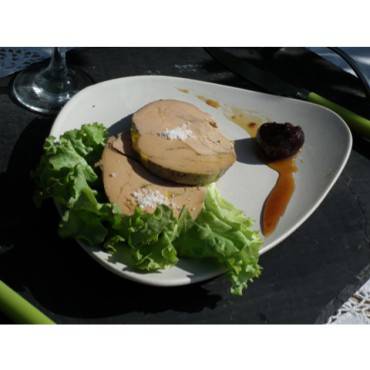 Foie gras mi cuit de canard gras de barbarie. Portion de 350g.