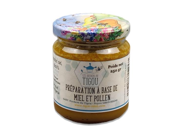 Préparation à base de miel et pollen