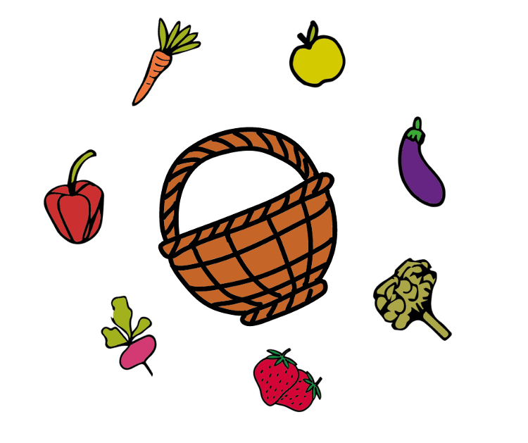 Panier solo légumes et fruits