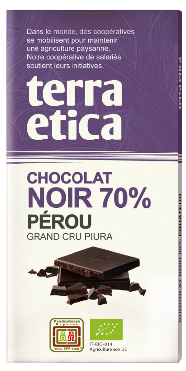 Chocolat Noir 70% tablette grand cru