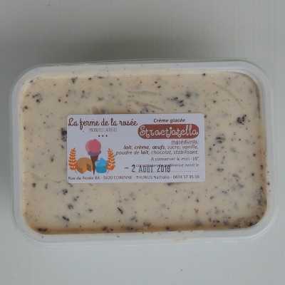 Crème glacée stractiatella