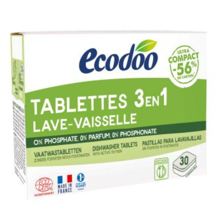 Tablettes lave-vaisselle écologiques 3 en 1 (30 x 12 g)