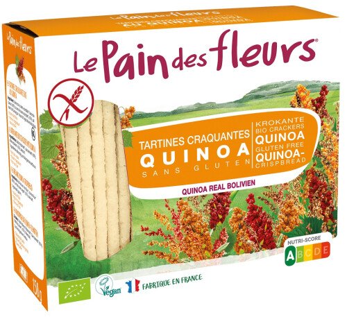 tartines au quinoa "pain des fleurs"