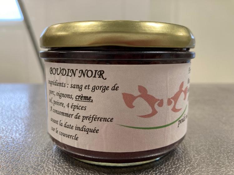 Crème de boudin noir - Porc - Verrine 180g - La ferme de Bois retrait