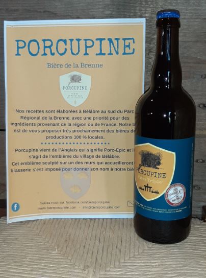 Porcupine - Triple (blonde dorée 7.5%) 1 bouteille de 33cl