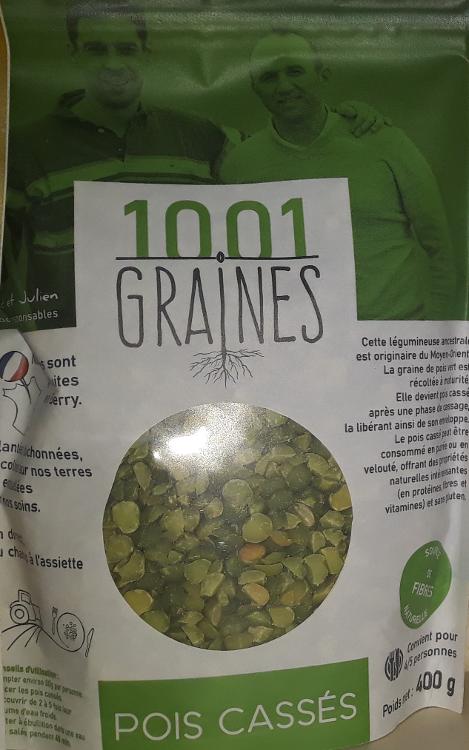 Pois cassés "1001 graines" - sachet de 400g