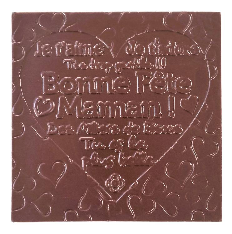 La Tablette Fête des Mères Chocolat NOIR Pur Origine