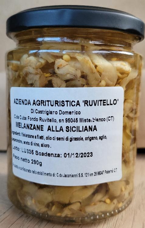 Aubergines sous huile (Sicile) pot de 300g