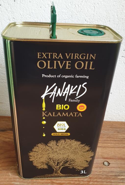 Bidon d'huile d'olive Bio KANAKIS 3 L