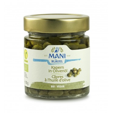 Câpres à l'huile d'olive bio 180g